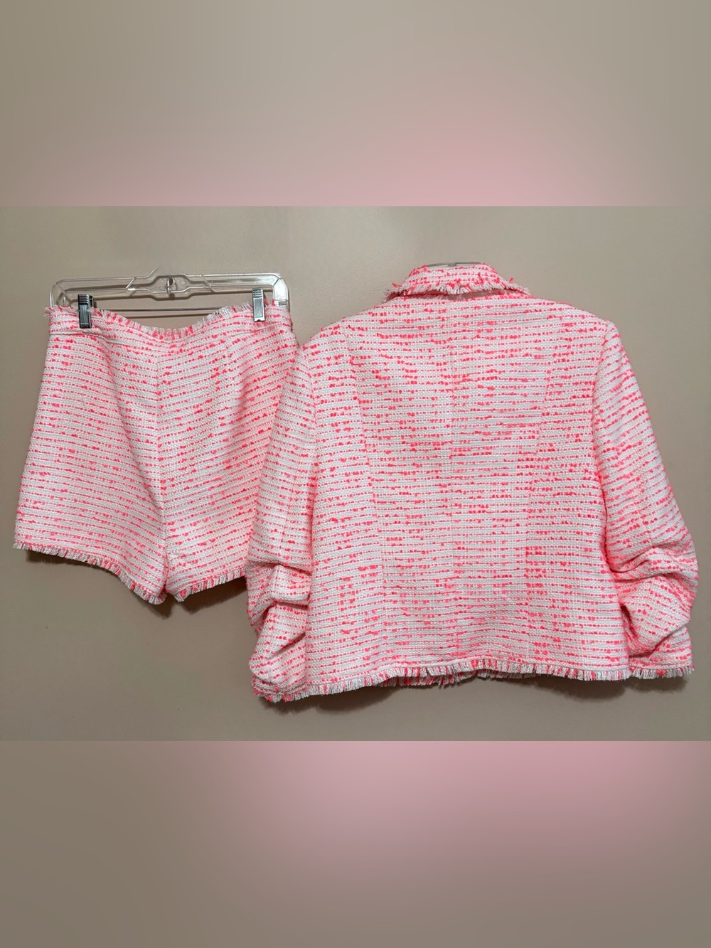 NWOT Cinq a Sept Tweed Blazer with Matching Shorts Set Sz 10 - Picture 2 of 3